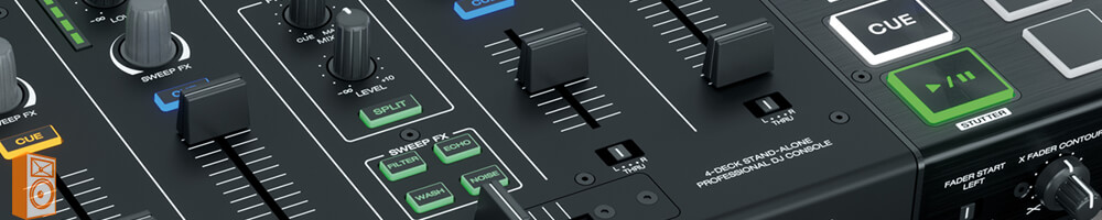 Denon DJ Prime 4 Pro 4 deck USB standalone DJ systeem mixer met efecten 